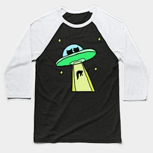 cat alien abduction Baseball T-Shirt